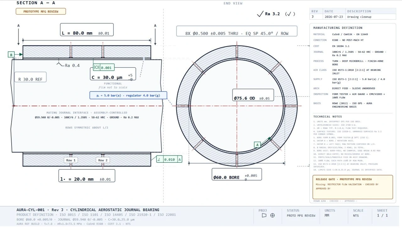 AURA-generated production-oriented bearing definition