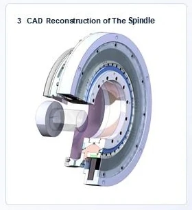 CAD reconstruction of the ALMAZ conical spindle